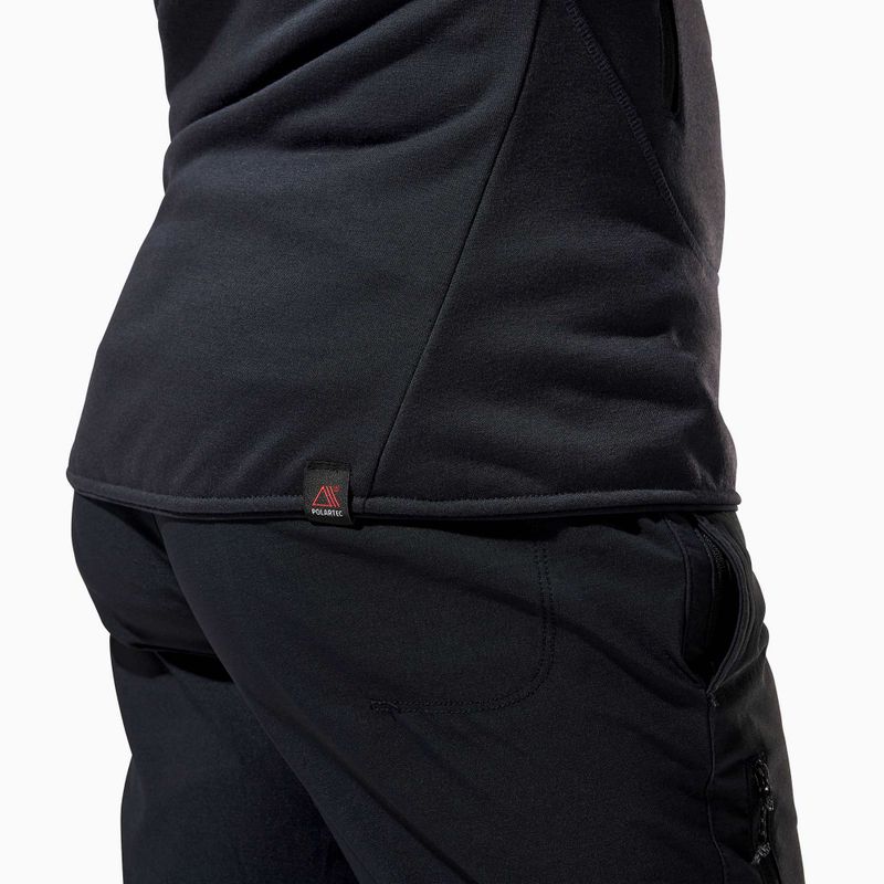 Felpa in pile da donna Berghaus Heuberg Hoody jet nero/grigio gessato marl 11