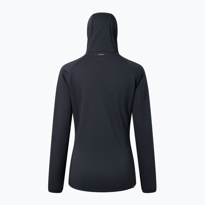 Felpa in pile da donna Berghaus Heuberg Hoody jet nero/grigio gessato marl 13