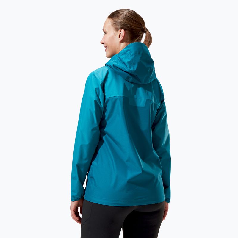 Giacca antipioggia Berghaus Deluge Pro 3.0 deep ocean/jungle jewel da donna 2