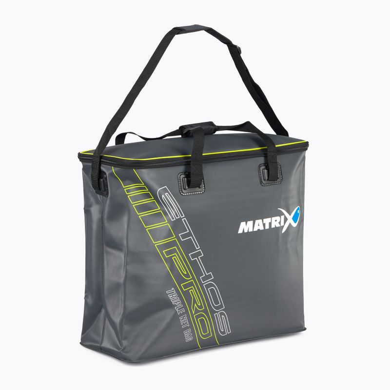 Matrix Ethos Pro EVA Borsa da pesca a tripla rete grigio