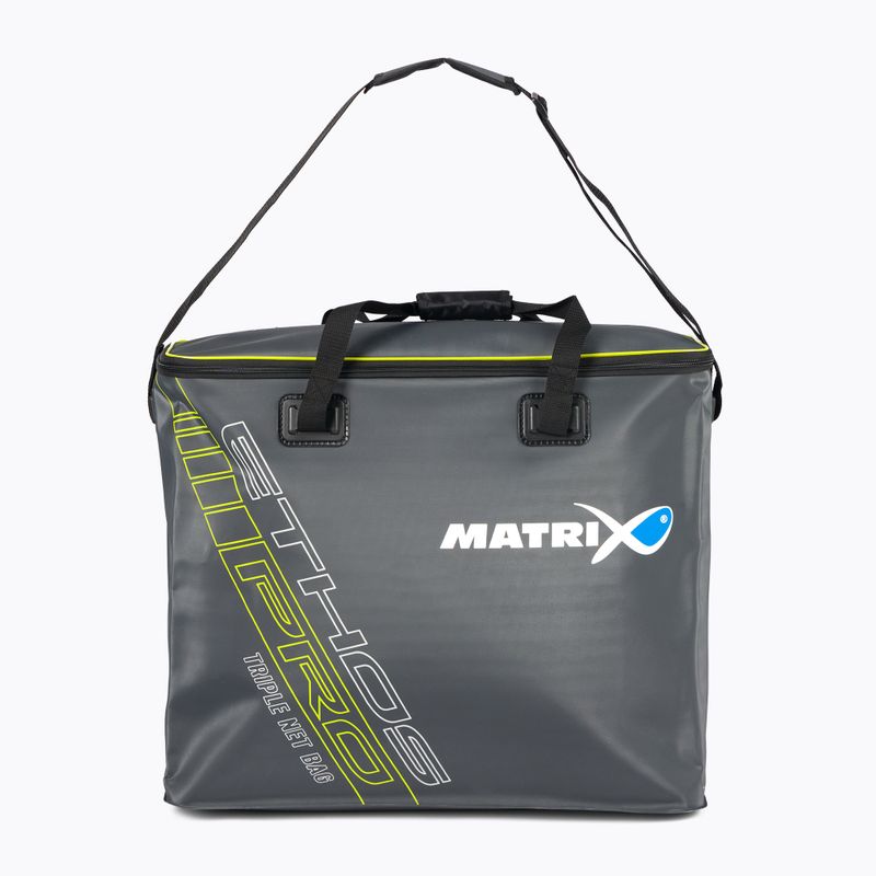 Matrix Ethos Pro EVA Borsa da pesca a tripla rete grigio 3