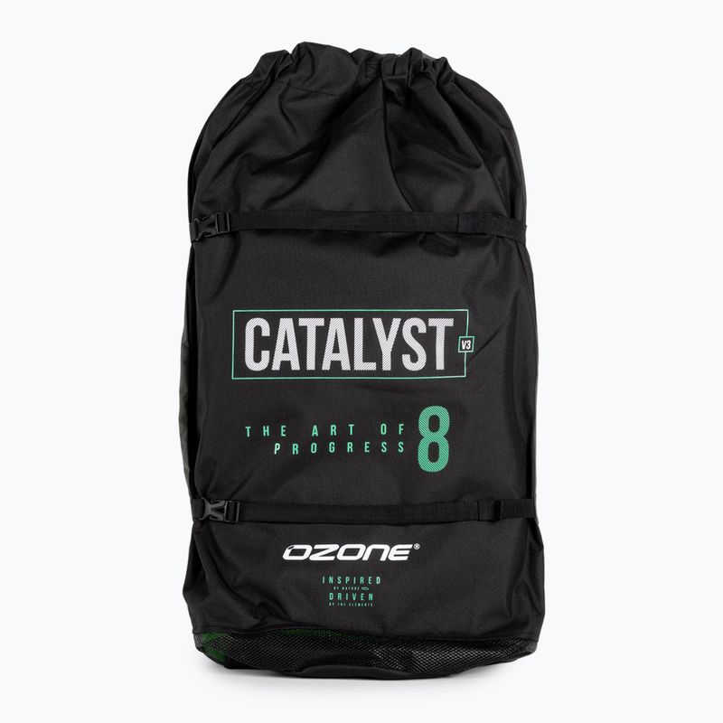 Ozone Catalyst V3 verde brillante/bianco kitesurfing kite 2