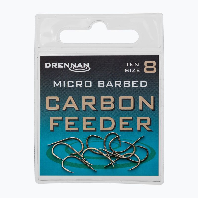 Drennan Carbone Feeder ganci argento HSCFDM012