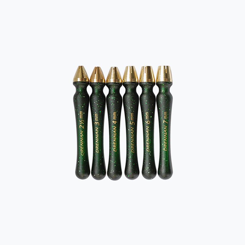 Drennan Punzoni con testa in ottone per pane set di 6 pezzi verde TABP001