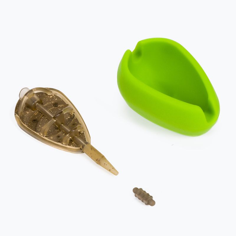 Drennan Alimentatore metodo piatto S cesto + stampo marrone TFFFBS15