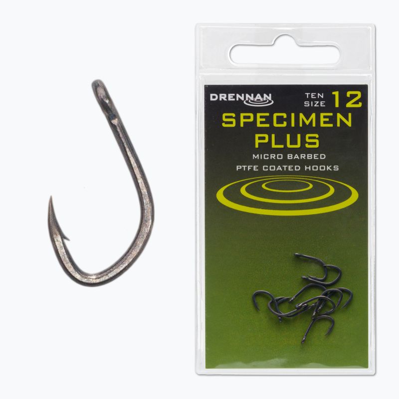 Drennan Specimen Plus ganci neri HESPPM012