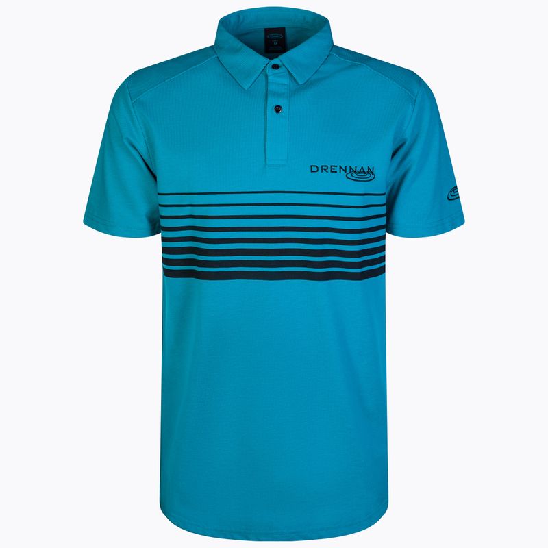 Camicia da pesca da uomo Drennan Aqua Line Polo blu CSDAP205
