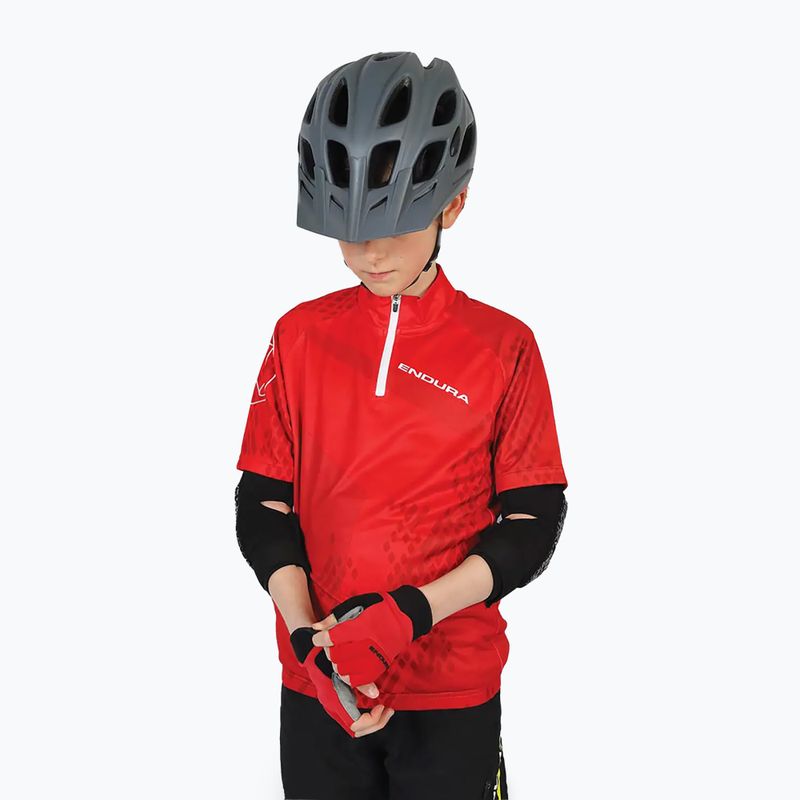 Guanti da ciclismo per bambini Endura Hummvee Plus rosso 3