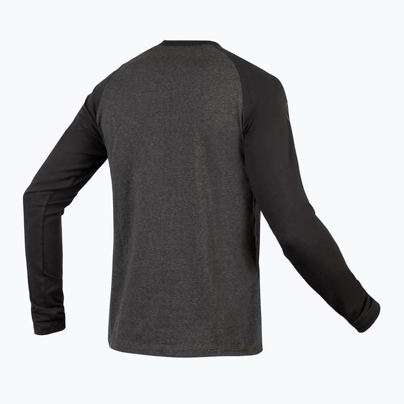 Endura One Clan Raglan L/S ciclismo uomo manica lunga grigio 2