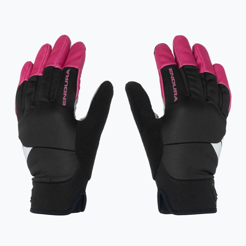Guanti da ciclismo donna Endura Windchill W cherry 2
