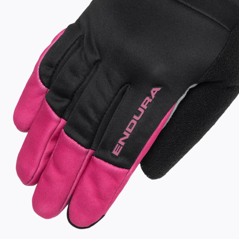 Guanti da ciclismo donna Endura Windchill W cherry 4