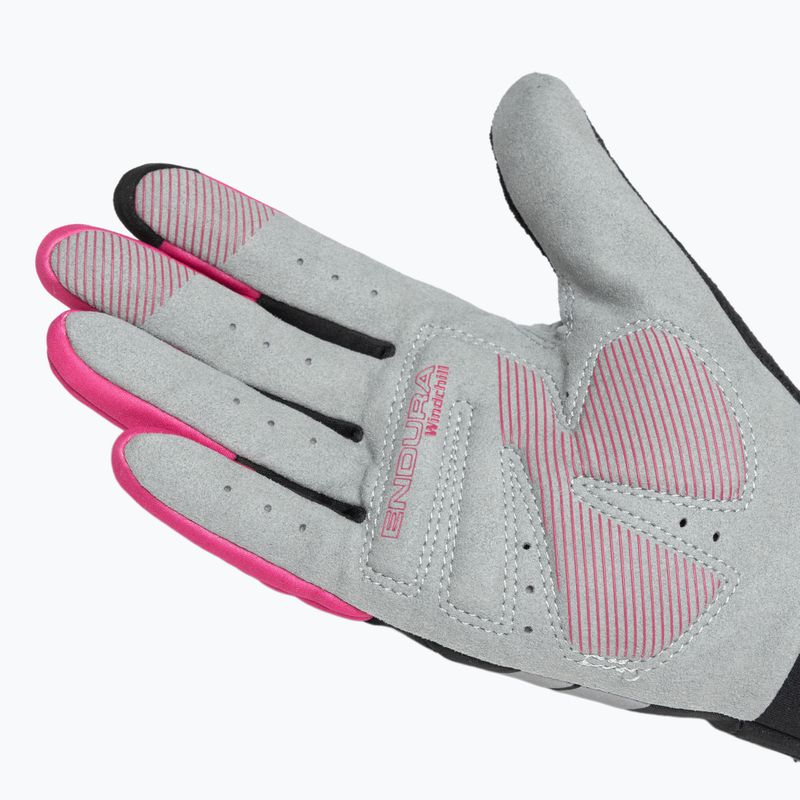 Guanti da ciclismo donna Endura Windchill W cherry 5