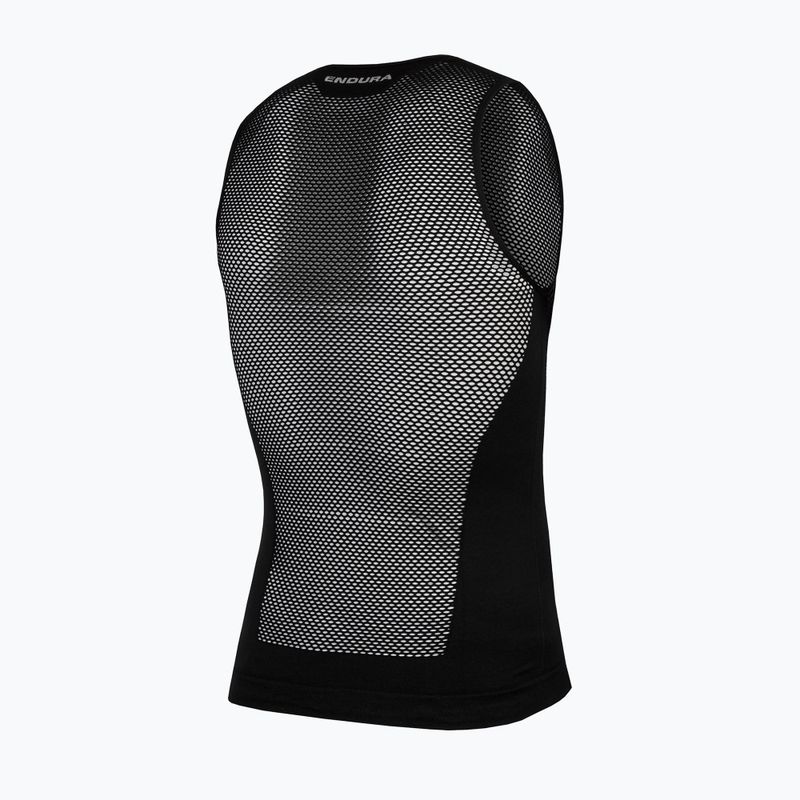 Felpa da ciclismo da uomo Endura Fishnet II Sleeveless Baselayer nero 2