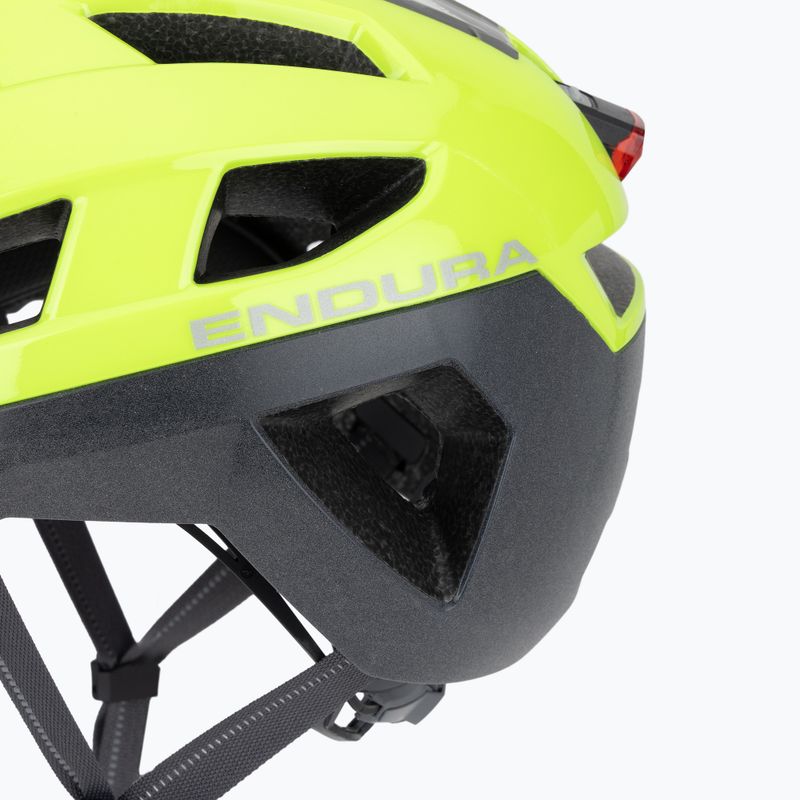 Casco da bici Endura Urban Luminite giallo hi-viz 7