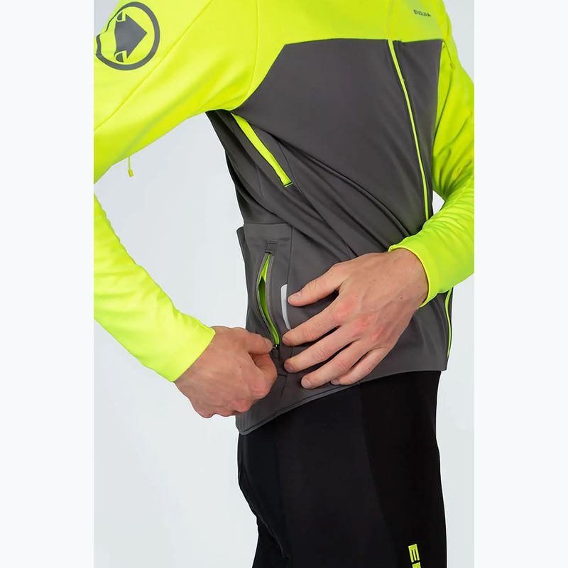 Giacca da ciclismo da uomo Endura Windchill II giallo hi-viz 5