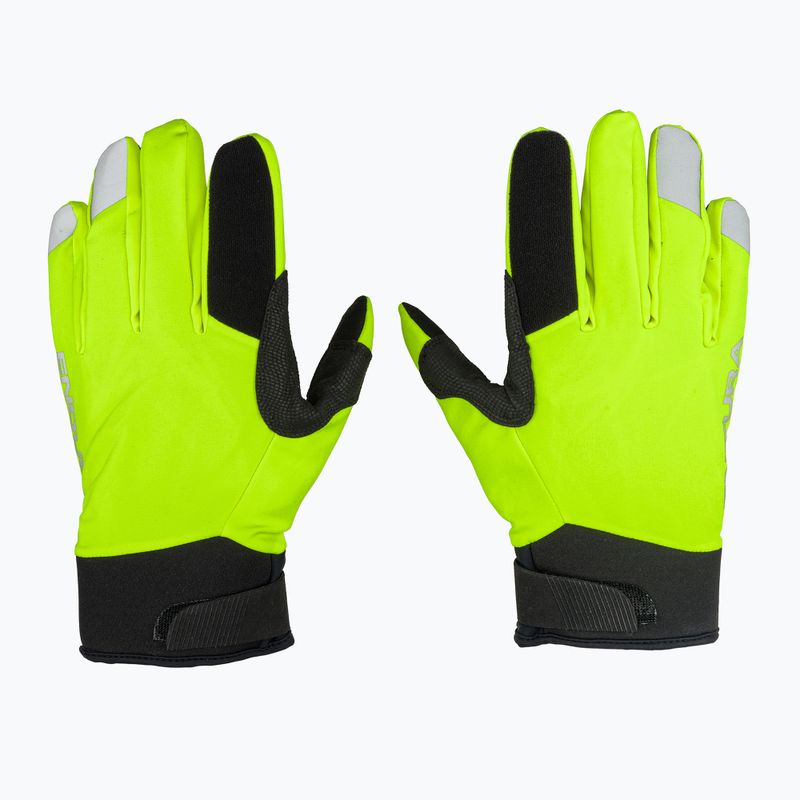 Guanti da ciclismo da uomo Endura Strike giallo brillante 2