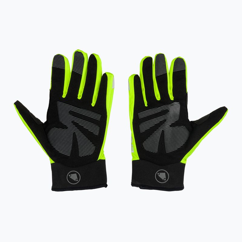 Guanti da ciclismo da uomo Endura Strike giallo brillante 3