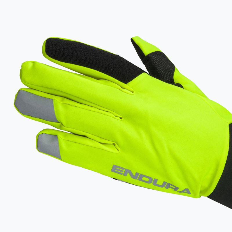 Guanti da ciclismo da uomo Endura Strike giallo brillante 5
