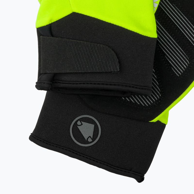 Guanti da ciclismo da uomo Endura Strike giallo brillante 6