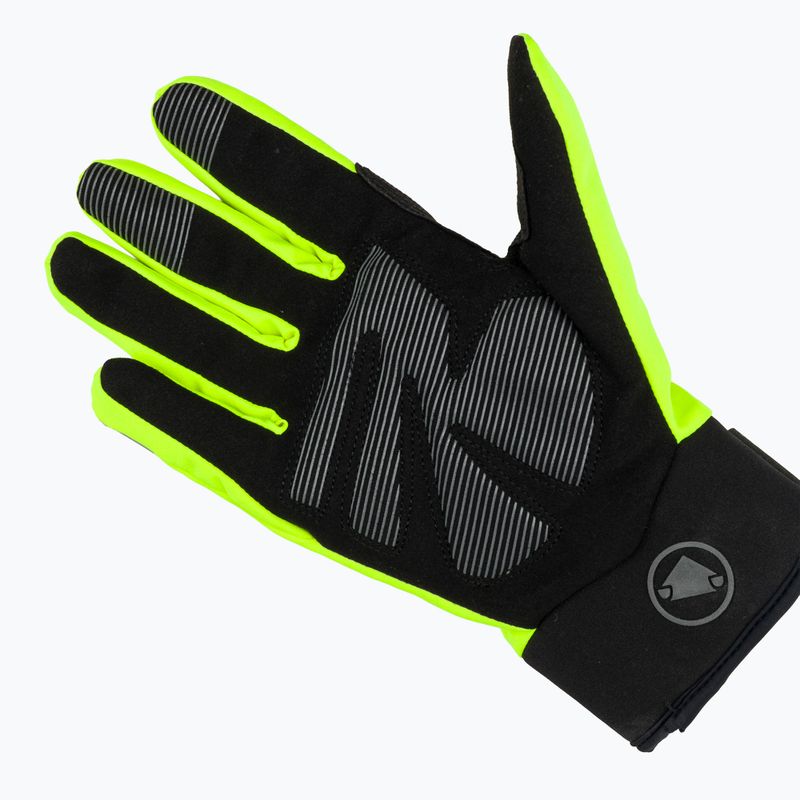 Guanti da ciclismo da uomo Endura Strike giallo brillante 7