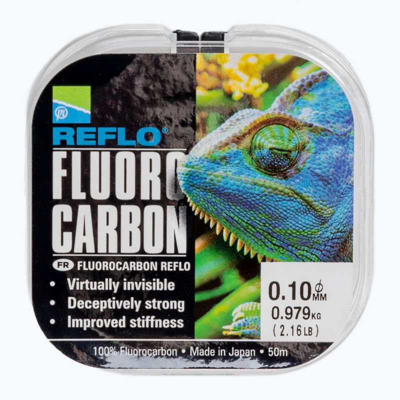 Preston Innovations Reflo Power, filo da pesca in fluorocarbonio trasparente