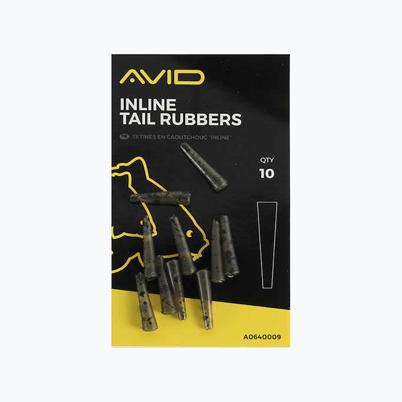 Avid Carp Inline Tail Rubbers protezioni clip di sicurezza camo 2