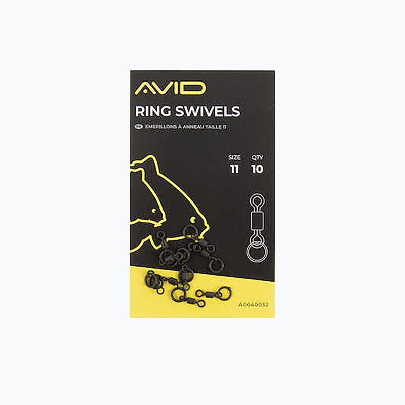 Avid Carp Ring Svivels nero 2