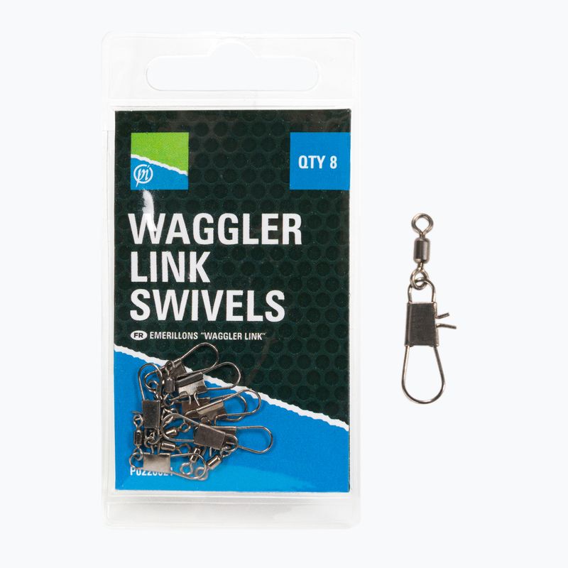 Preston Innovations Waggler Link Swivels nero