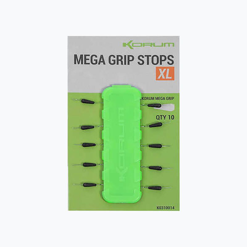 Korum Mega Grip Stops 10 stopper da pesca nero