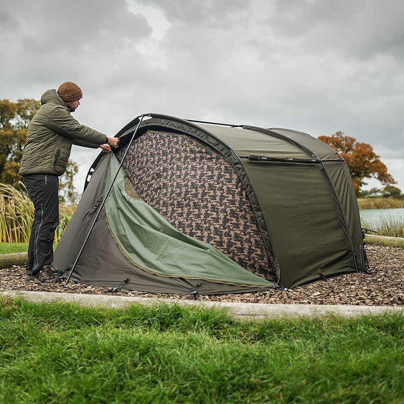 Tenda Avid Carp HQ Dual Layer Bivvy One Man verde 8