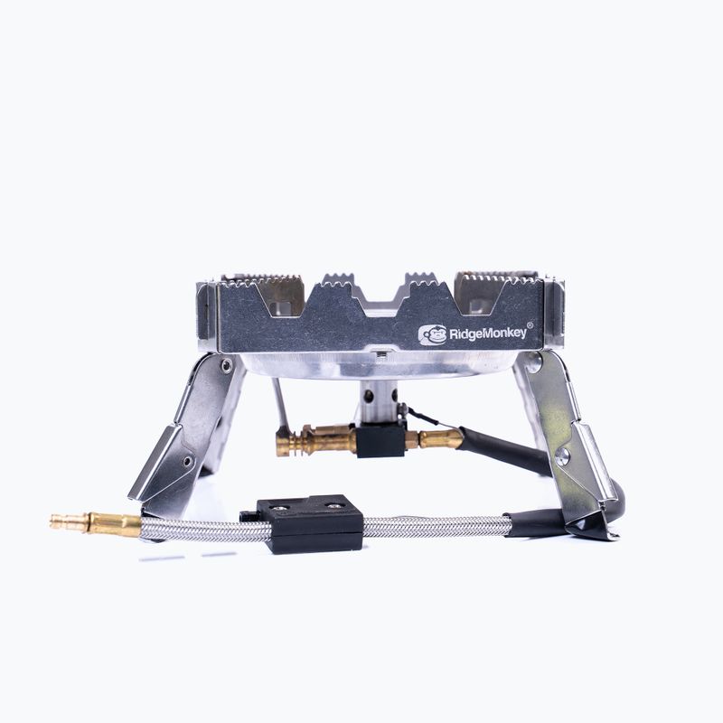 Bruciatore RidgeMonkey Quad Stove Pro argento RM183