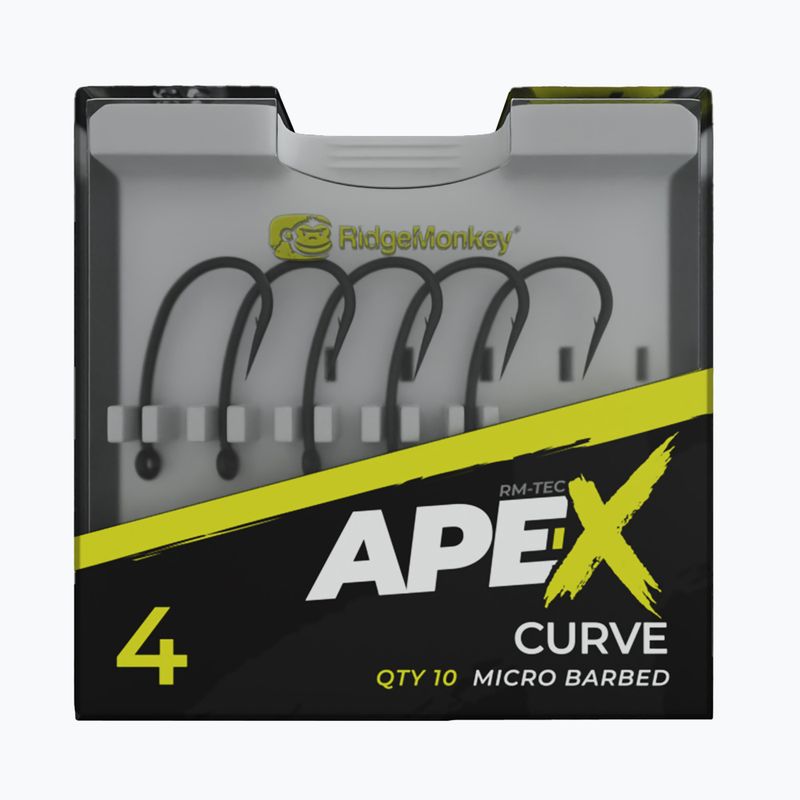 RidgeMonkey Ape-X Curve Ganci spinati grigio RMT285 2