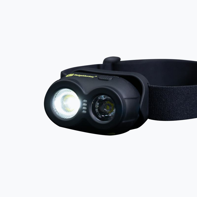 RidgeMonkey VRH150X Torcia frontale ricaricabile USB nero RM HT150X torcia frontale 2