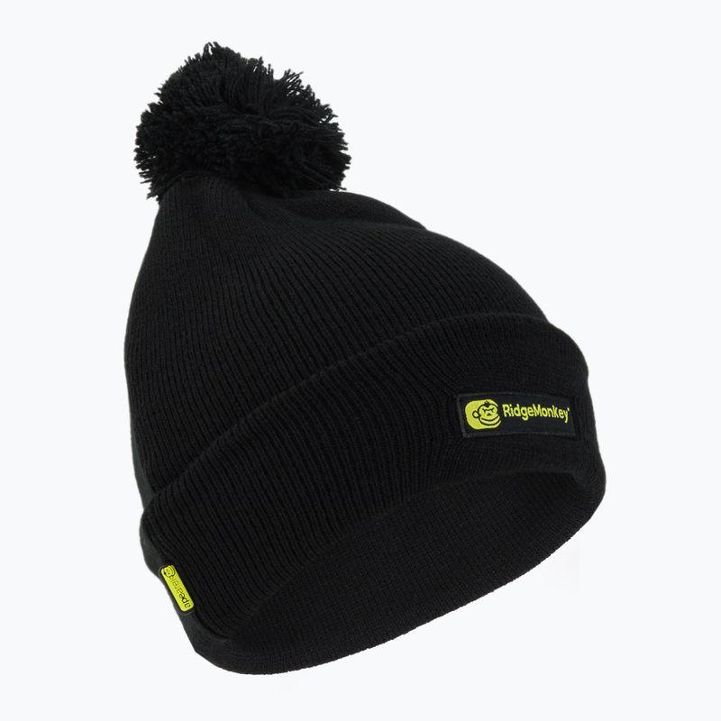 RidgeMonkey Apearel Bobble Fishing Beanie Hat nero RM556