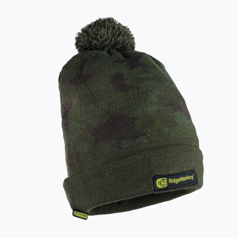 RidgeMonkey Apearel Bobble Fishing Beanie Hat verde RM558