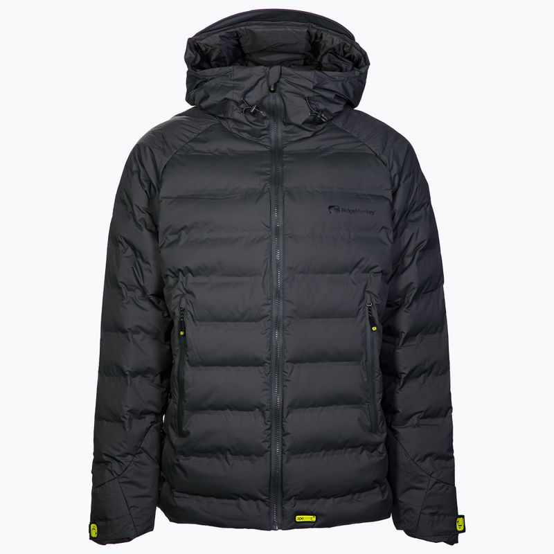 Giacca da pesca da uomo RidgeMonkey Apearel K2Xp Cappotto impermeabile nero RM597