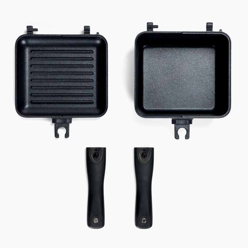 RidgeMonkey Connect Mini Pan & Griddle kit nero MMP PG 3