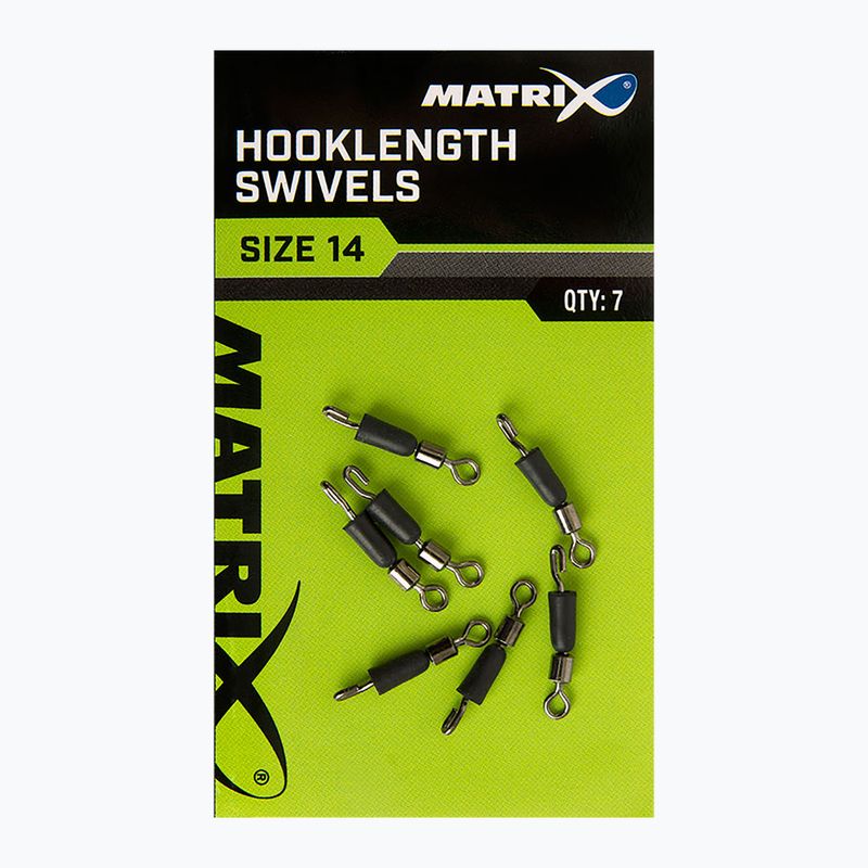 Connettori per mangiatoie Matrix Hooklength Swivels Dimensioni 7 pz.