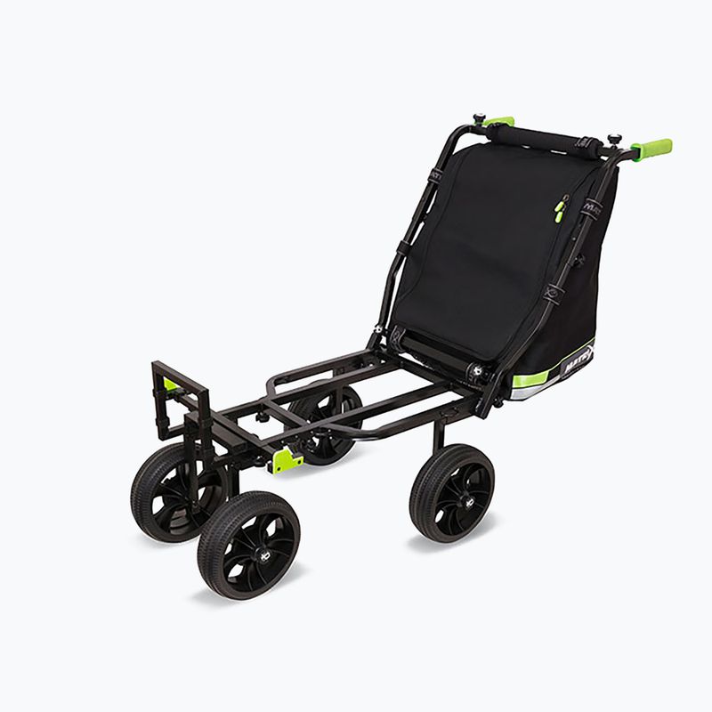 Carrello da pesca Matrix 4 Wheel Transporter nero/lime