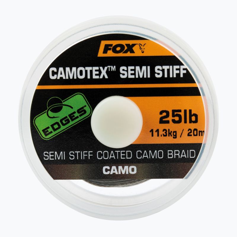 Fox International Camotex Semi Stiff camo treccia per carpe