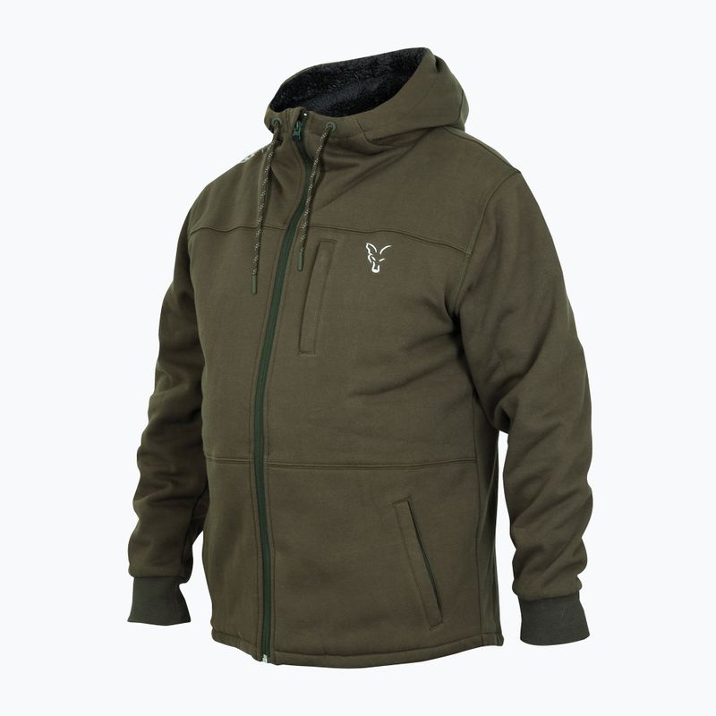 Felpa Fox International Collection Sherpa verde/argento