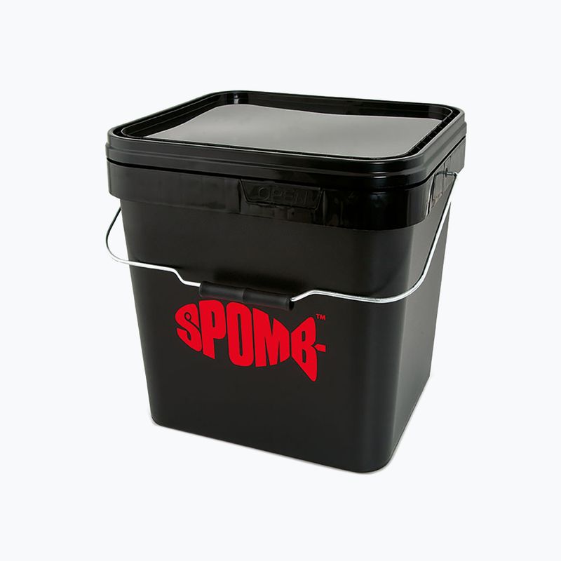 Secchio da pesca quadrato Spomb nero