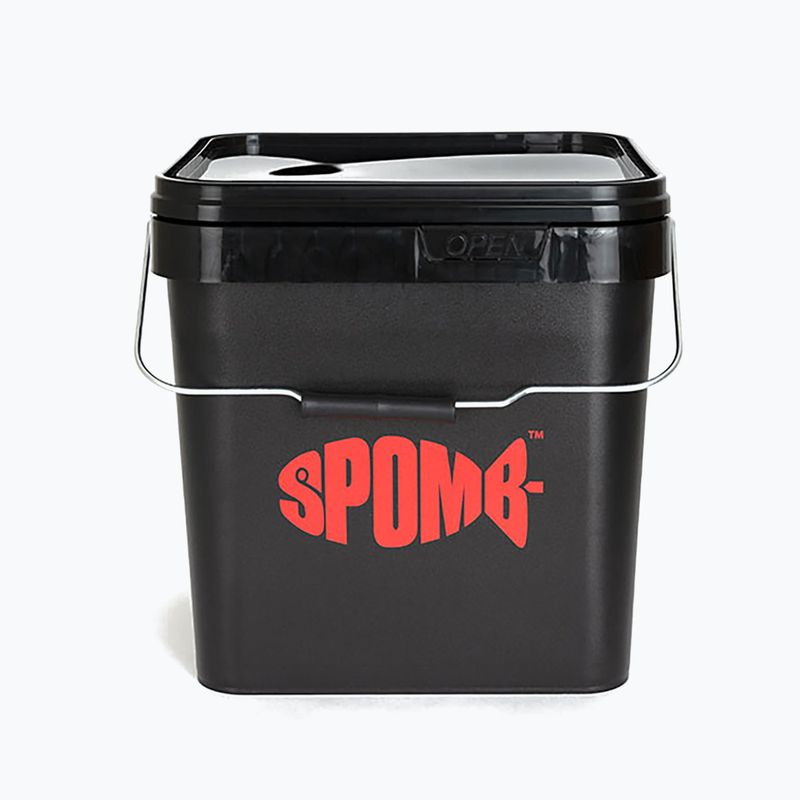 Secchio da pesca quadrato Spomb nero 2