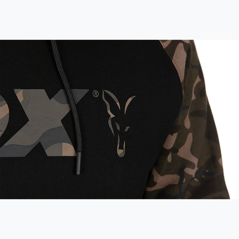 Felpa Fox International Raglan Hoody nero/camo 5