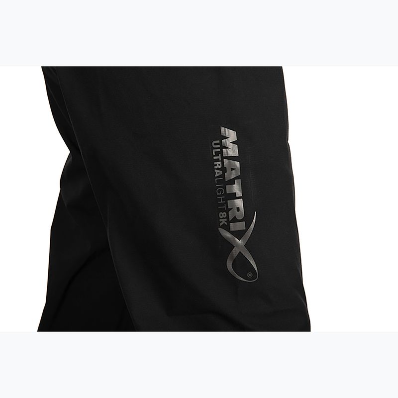 Pantaloni da pesca Matrix Ultra-Light Salopettes neri 7