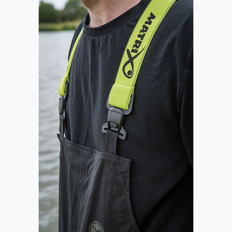 Pantaloni da pesca Matrix Ultra-Light Salopettes neri 14
