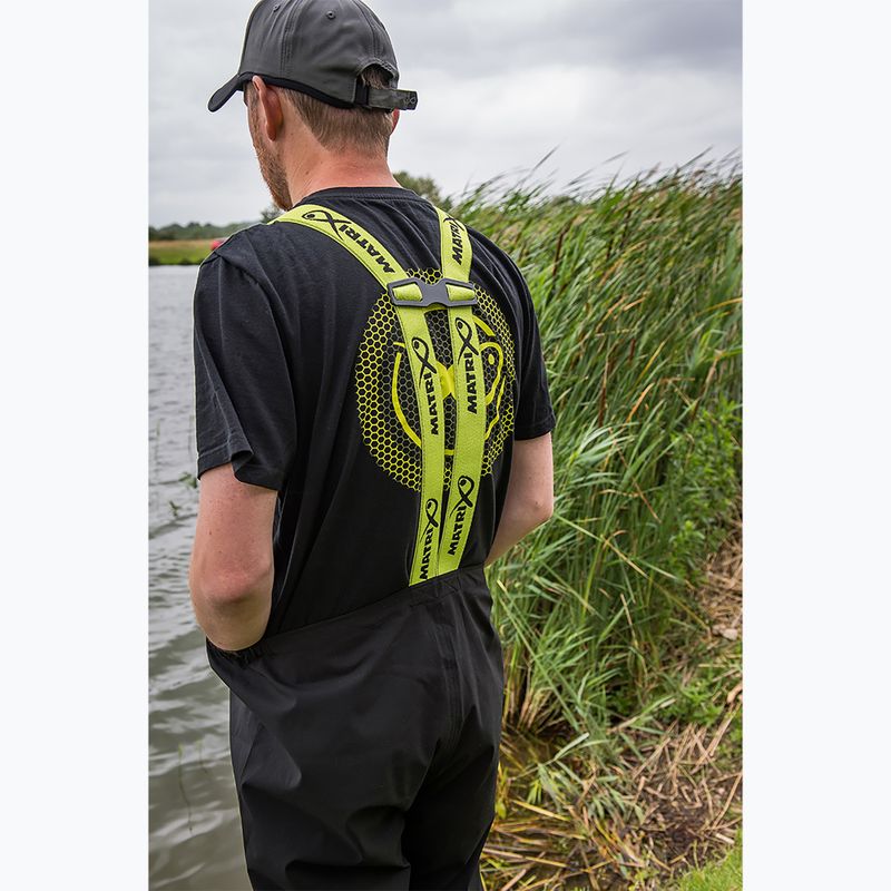 Pantaloni da pesca Matrix Ultra-Light Salopettes neri 19