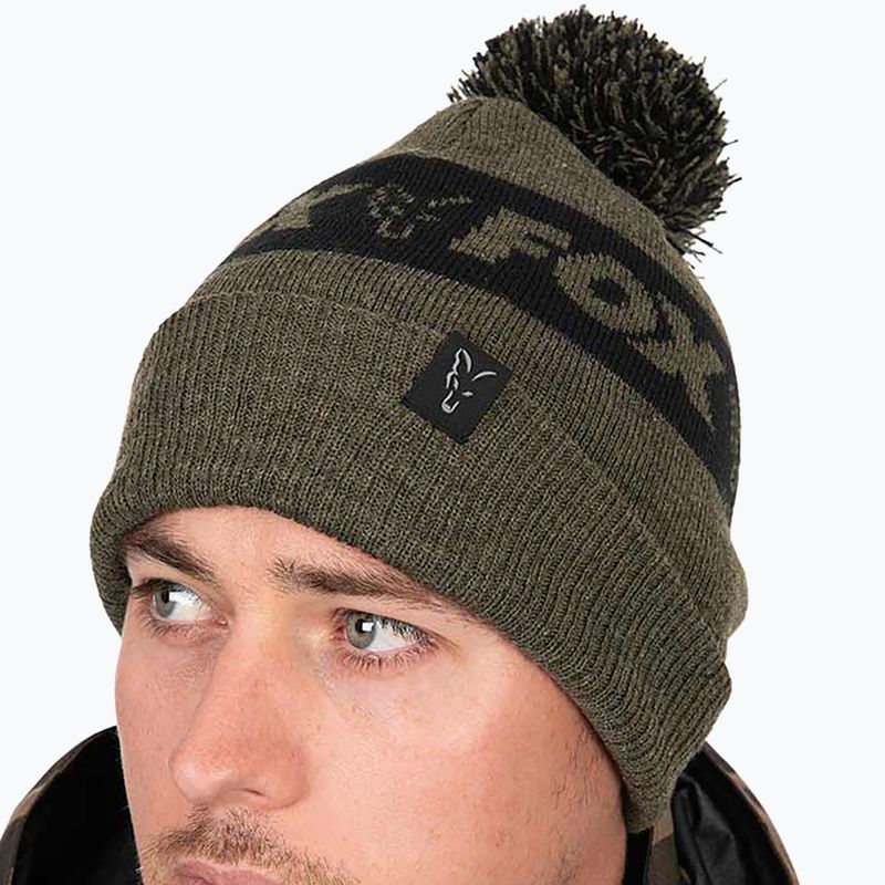 Cappello invernale Fox International Collection Bobble verde/nero 7