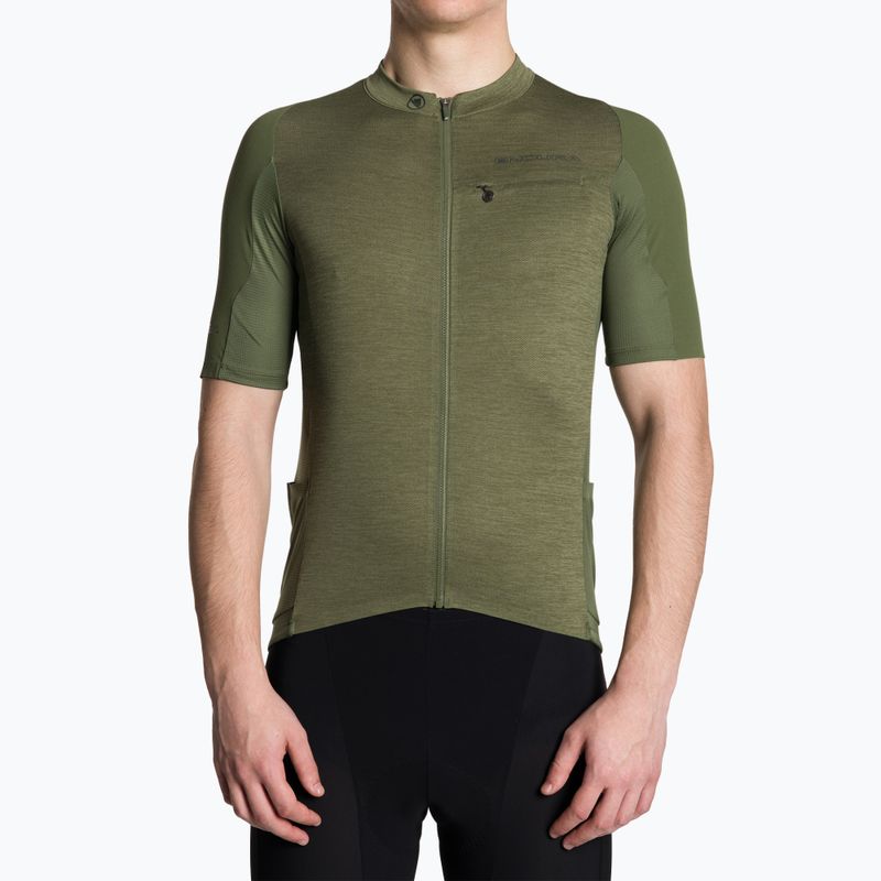 Maglia ciclismo Endura GV500 Reiver S/S uomo verde oliva