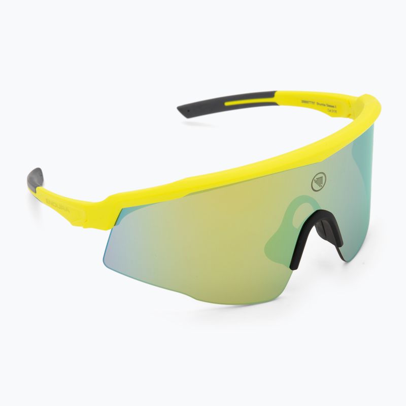 Occhiali da sole Endura Shumba II 3+0+0 hi-viz yellow/smoke tint/full gold mirror 2